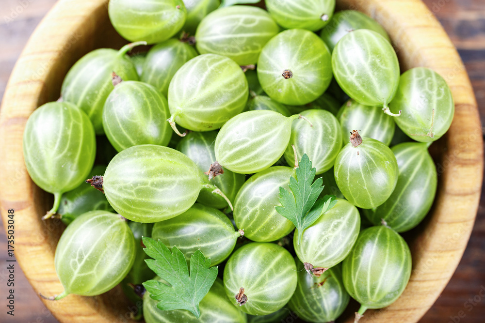 gooseberries top view gooseberries top view
