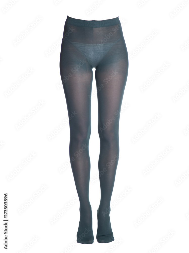 Legs of beautiful girl in dark blue tights Legs of beautiful girl in dark blue tights