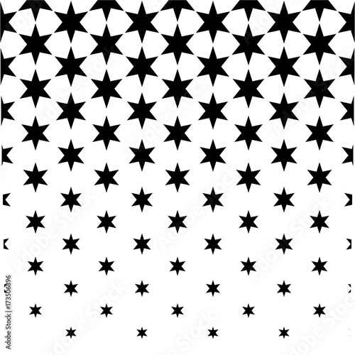 Seamless abstract star black and white wallpaper
