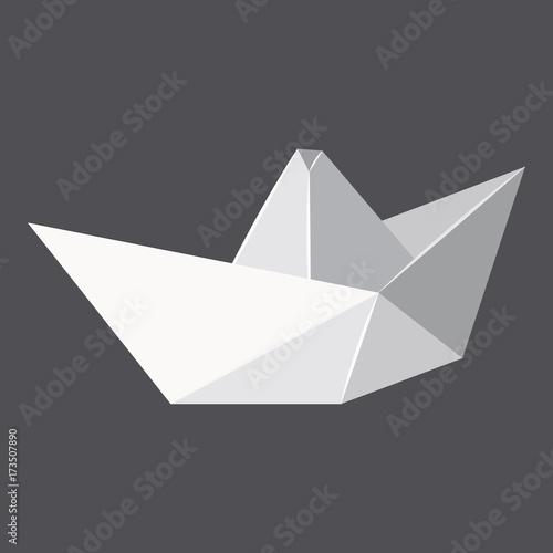 Wallpaper Mural Origami paper boat concept background, realistic style Torontodigital.ca