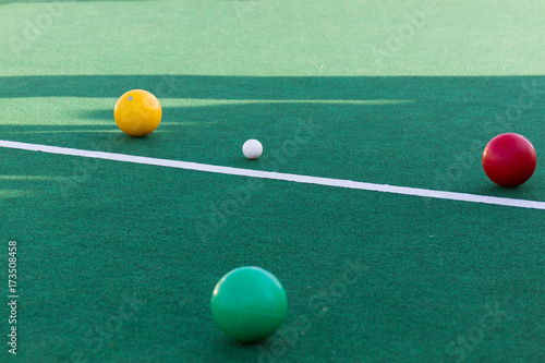 ball game. petanque