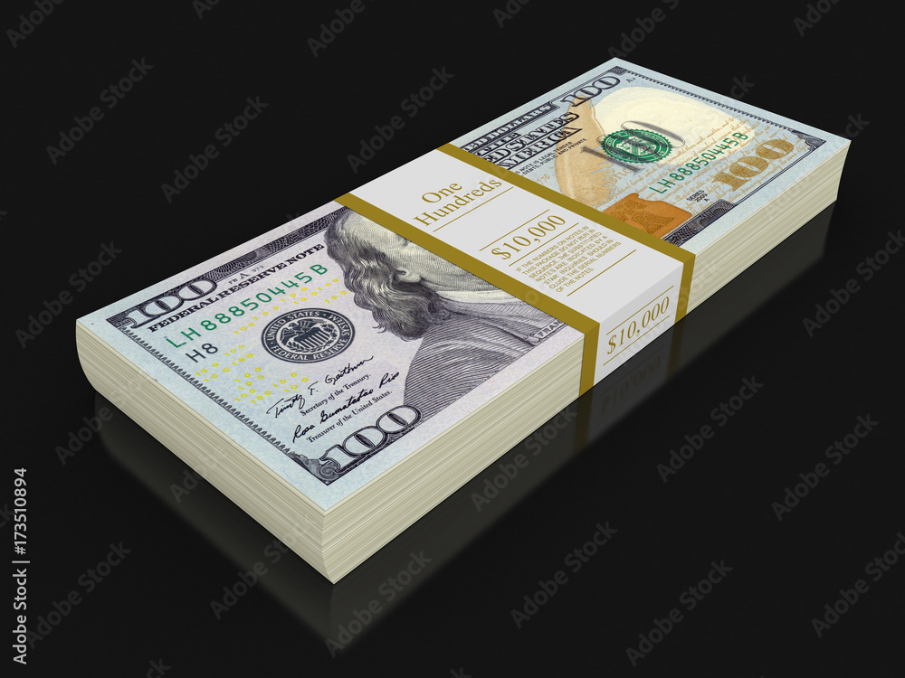 Pile of Dollars. Image with clipping path Pile of Dollars. Image with clipping path