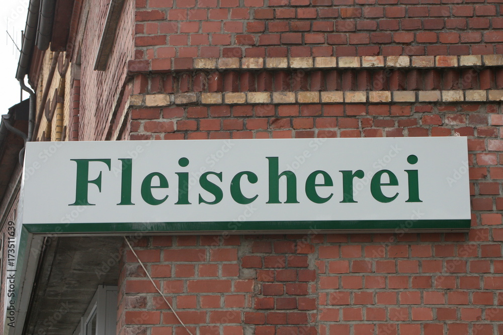 Obraz premium Fleischerei, Metzgerei