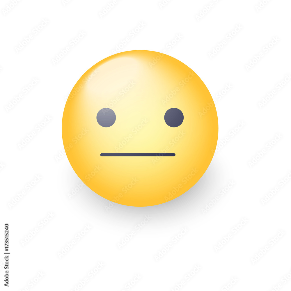 Indifferent Face Emoticon