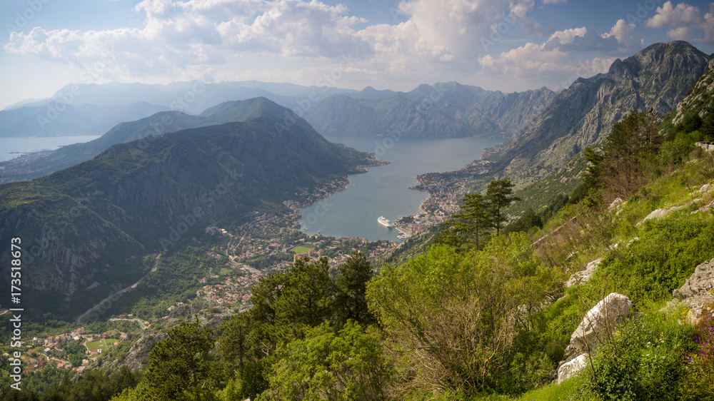 Panorama of Kotor Bay