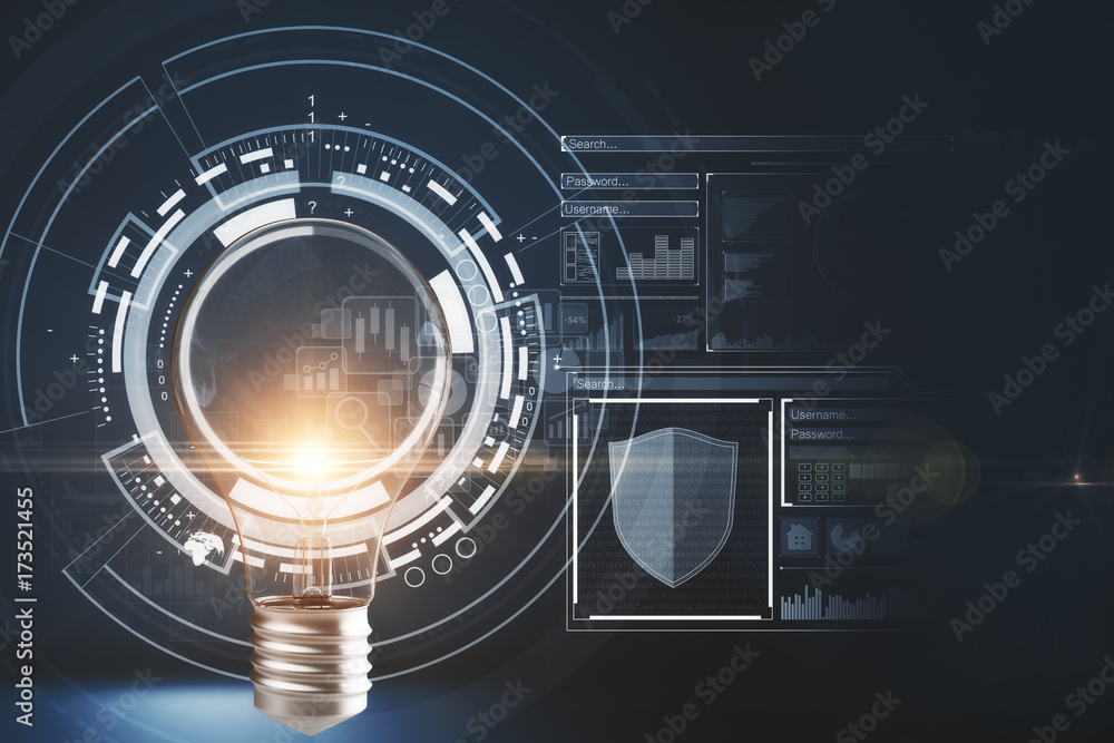 Obraz premium Solution and antivirus concept