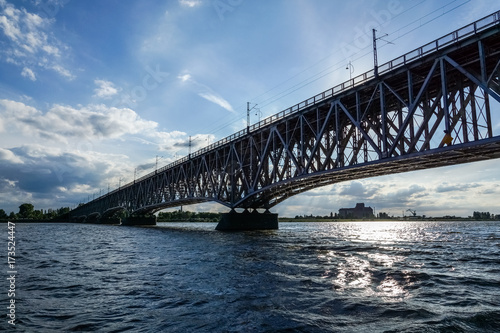 Bridge over Vistula river in Plock, Poland