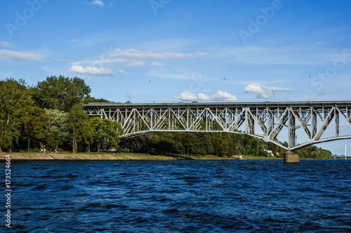 Bridge over Vistula river in Plock, Poland © Artur Bociarski