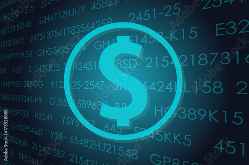 Business money sign illustration.