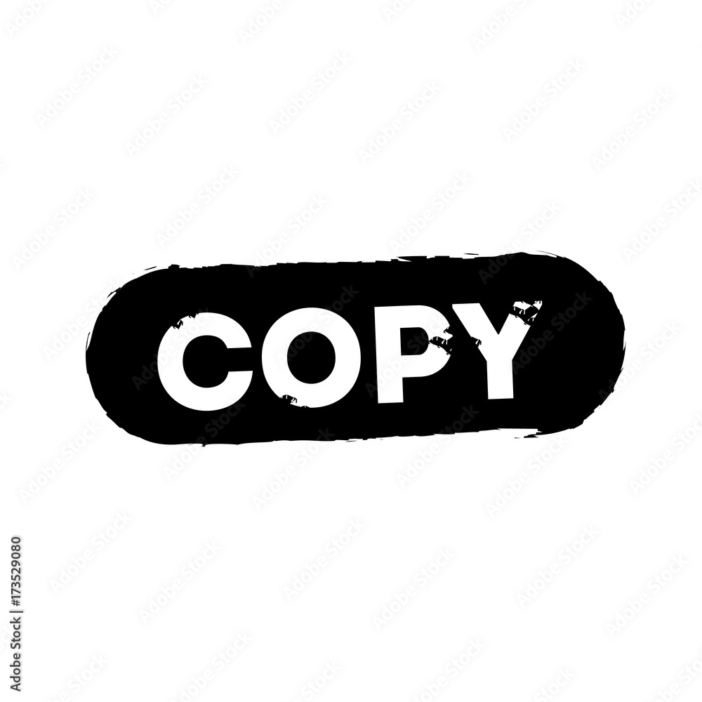 Copy Text rubber seal stamp watermark. Caption inside rectangular
