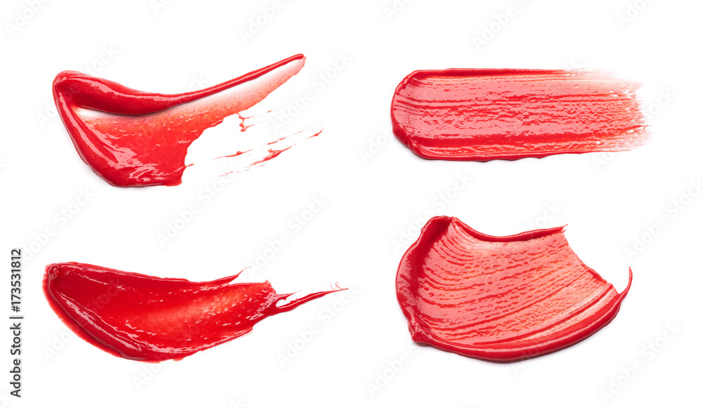 smear paint of cosmetic products smear paint of cosmetic products