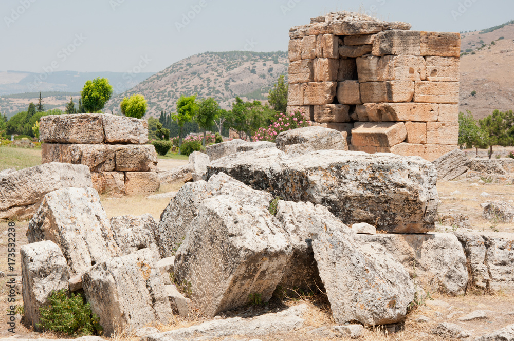 Ruins of ancient town Hierapolis