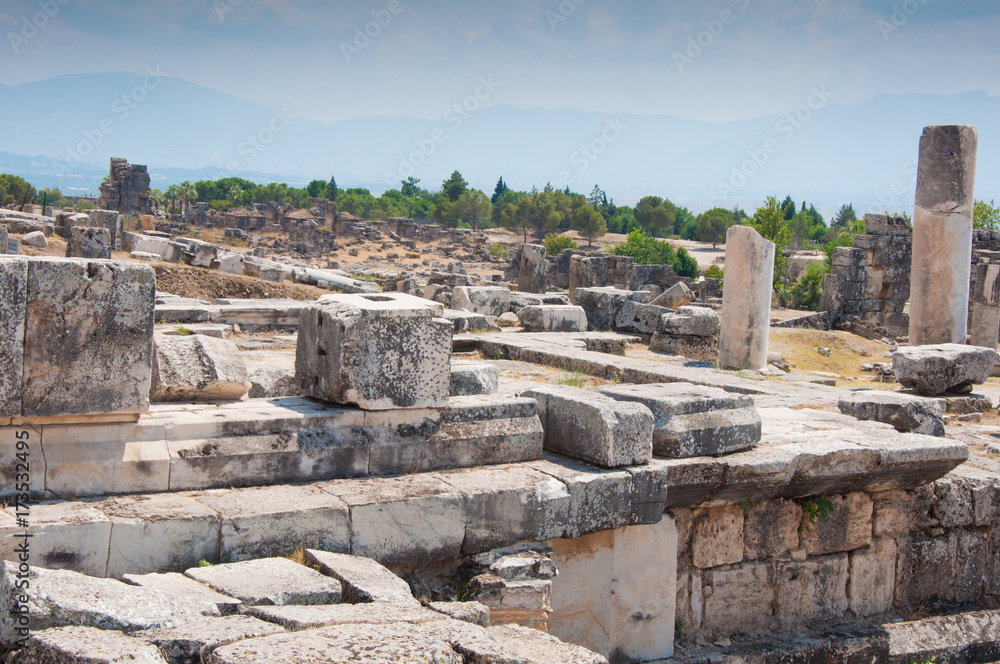 Ruins of ancient roman town Hierapolis