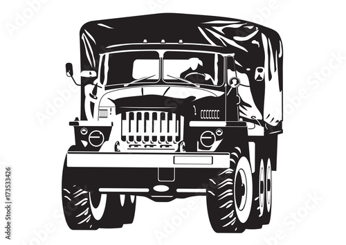 illustration of off-highway truck