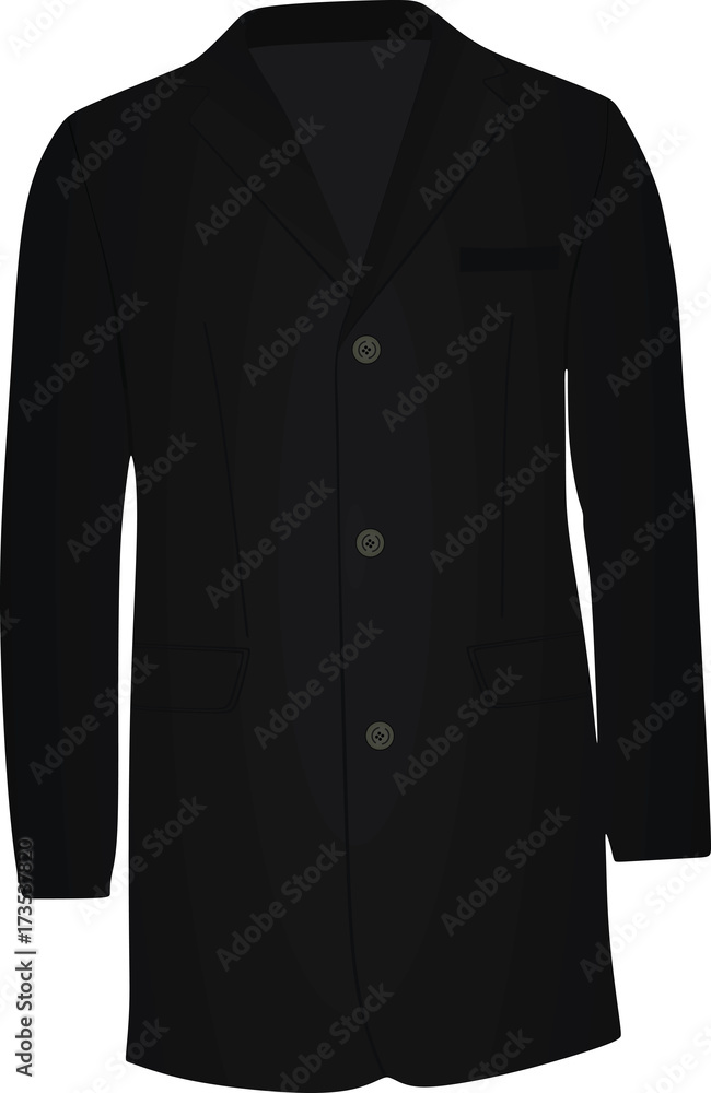 Men winter coat. vector illustration Men winter coat. vector illustration