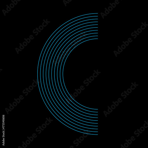 Letter C Logo Luxury design vector template Linear. Logotype