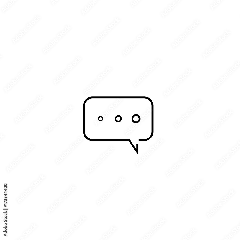 message icon vector. Text message vector icon. Speech bubble symbol message icon vector. Text message vector icon. Speech bubble symbol