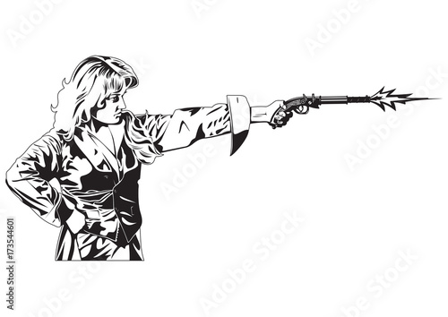 People with pistol