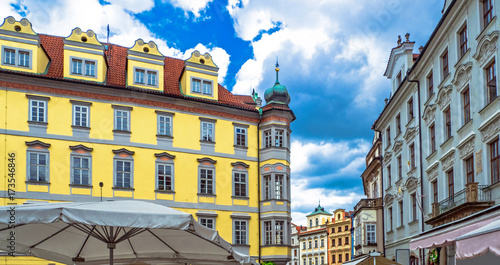 Romantic Prague cityscape, ...