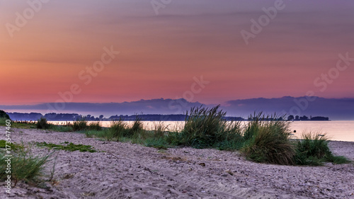 Beach at sunset 