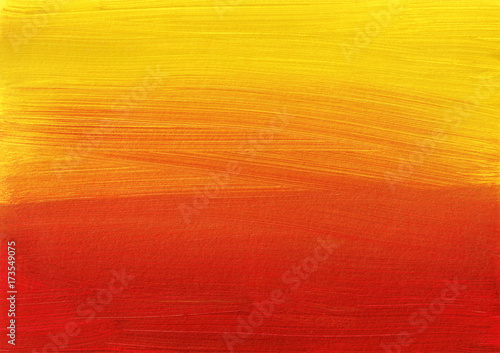 Yellow Orange Red Brushed Background Painting