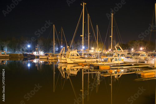 Wallpaper Mural Leba port at night Torontodigital.ca