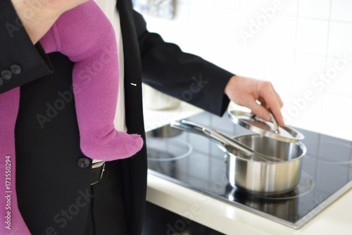 Geschäftsmann mit Kind