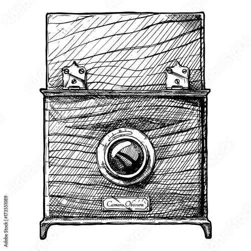 illustration of Camera obscura photo