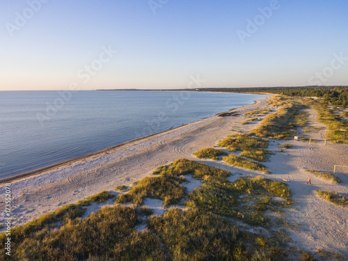 Baltic Sea Seaside Aerial drone top view