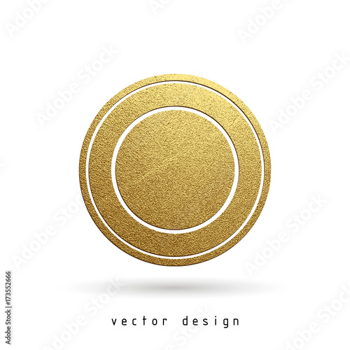 rubber stamp gold illustration