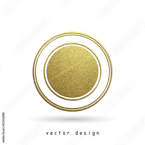 rubber stamp gold illustration