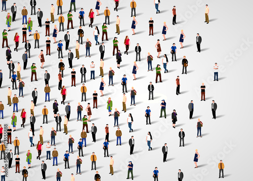 Large group of people.