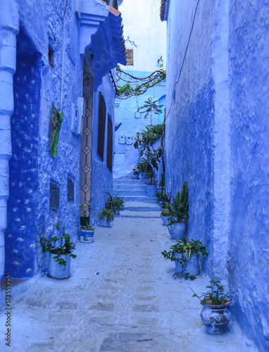 Blue door in Blue city Chefchaouen © Mariana Ianovska