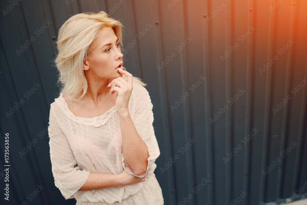 stylish girl blonde stylish girl blonde