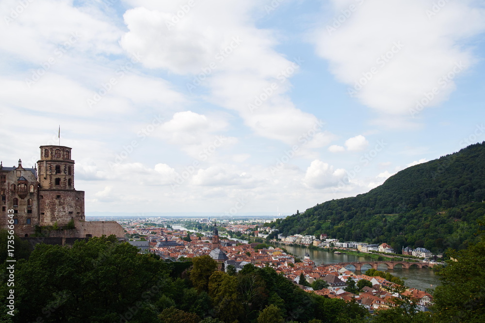 Ausblick auf das Schloss und die Stadt Heidelberg