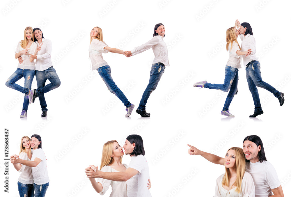 Naklejka premium Pair of man and woman