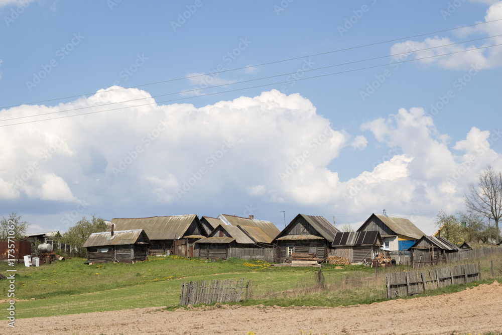 Spring rural landscape, Belarus