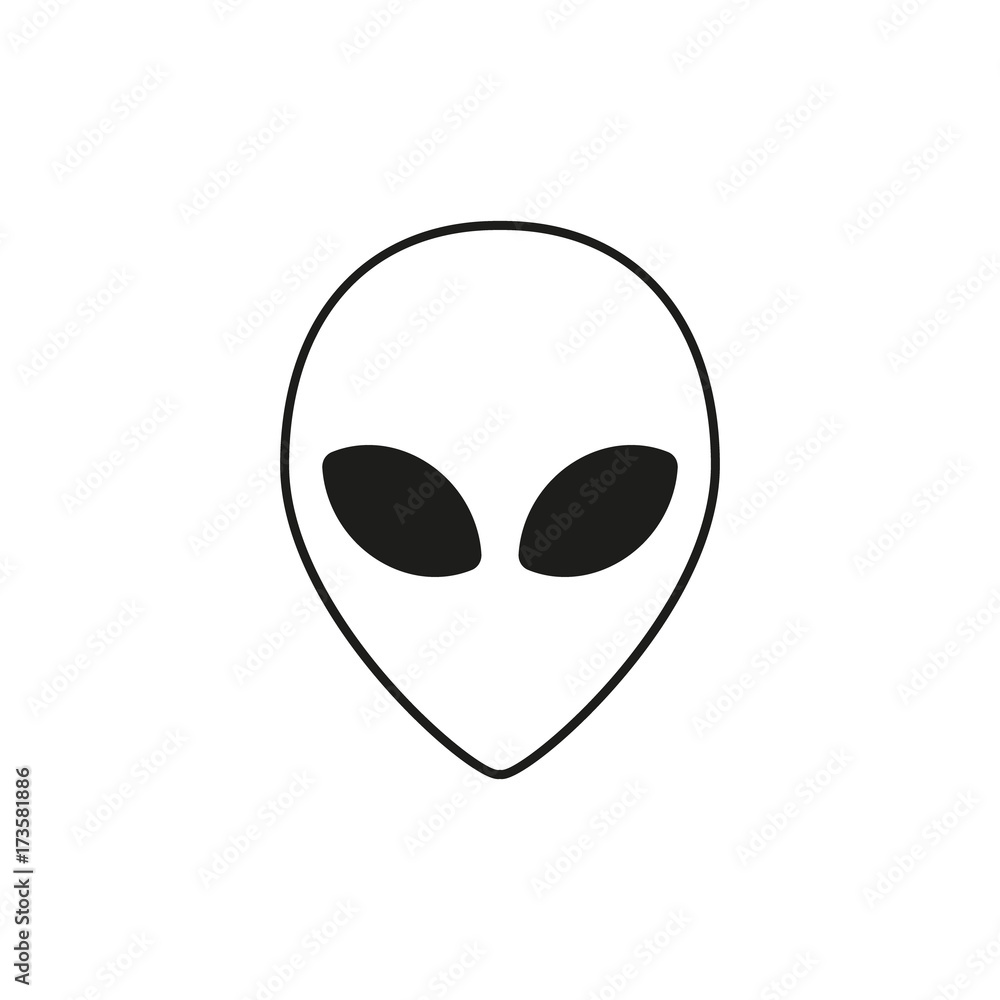 Alien sign. Vector.