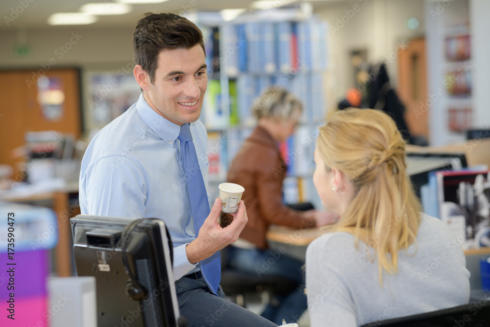 flirting in the office