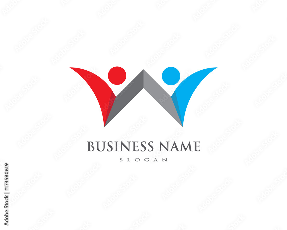 Fototapeta premium Community care Logo