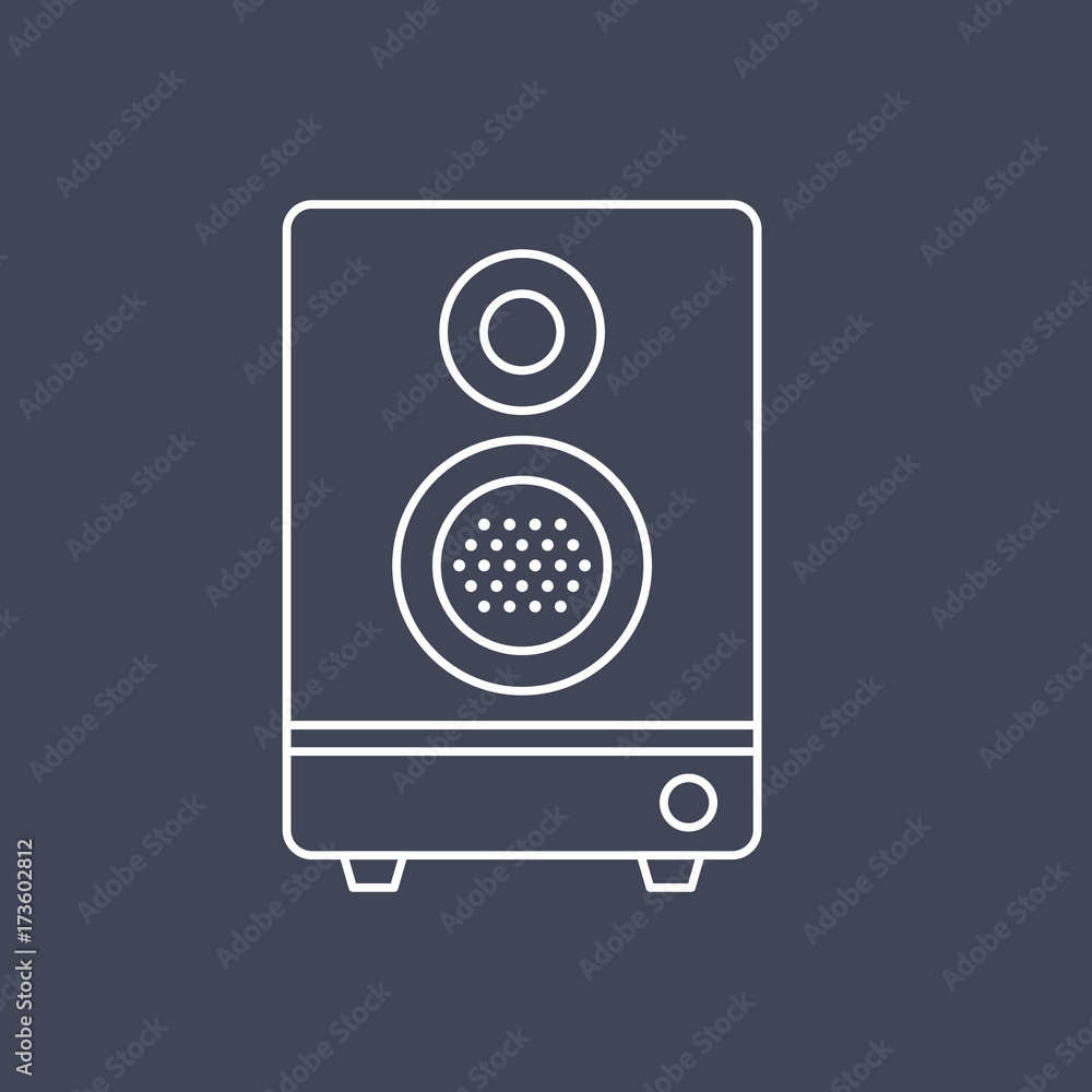 Speaker stereo icon vector illustration Speaker stereo icon vector illustration