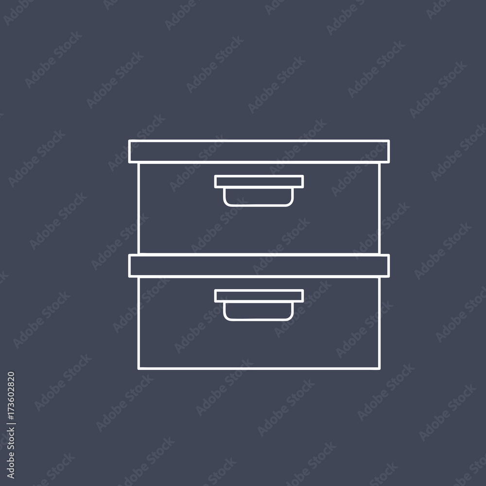 Vector of office supply icon Vector of office supply icon