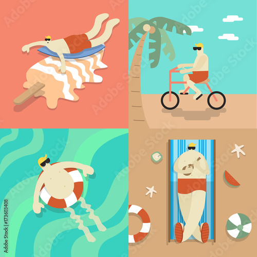 Chilling on the beach