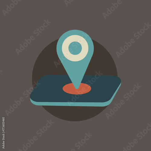 Illustration of location icon vector
