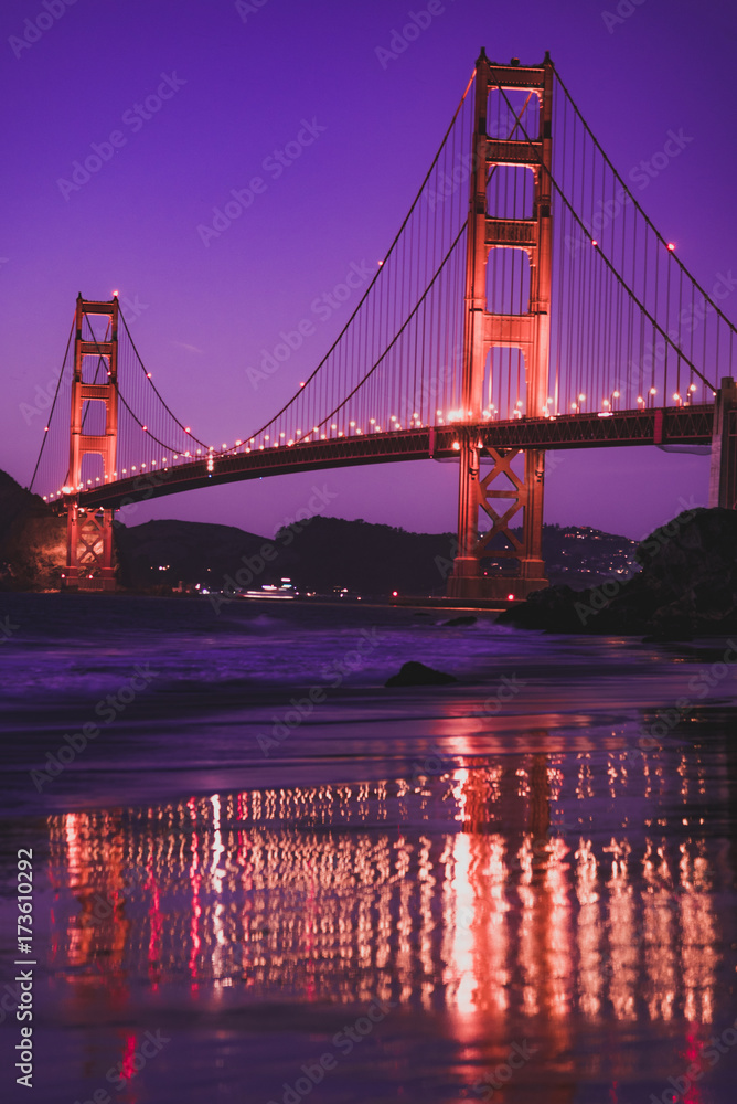 Naklejka premium marshals beach golden gate