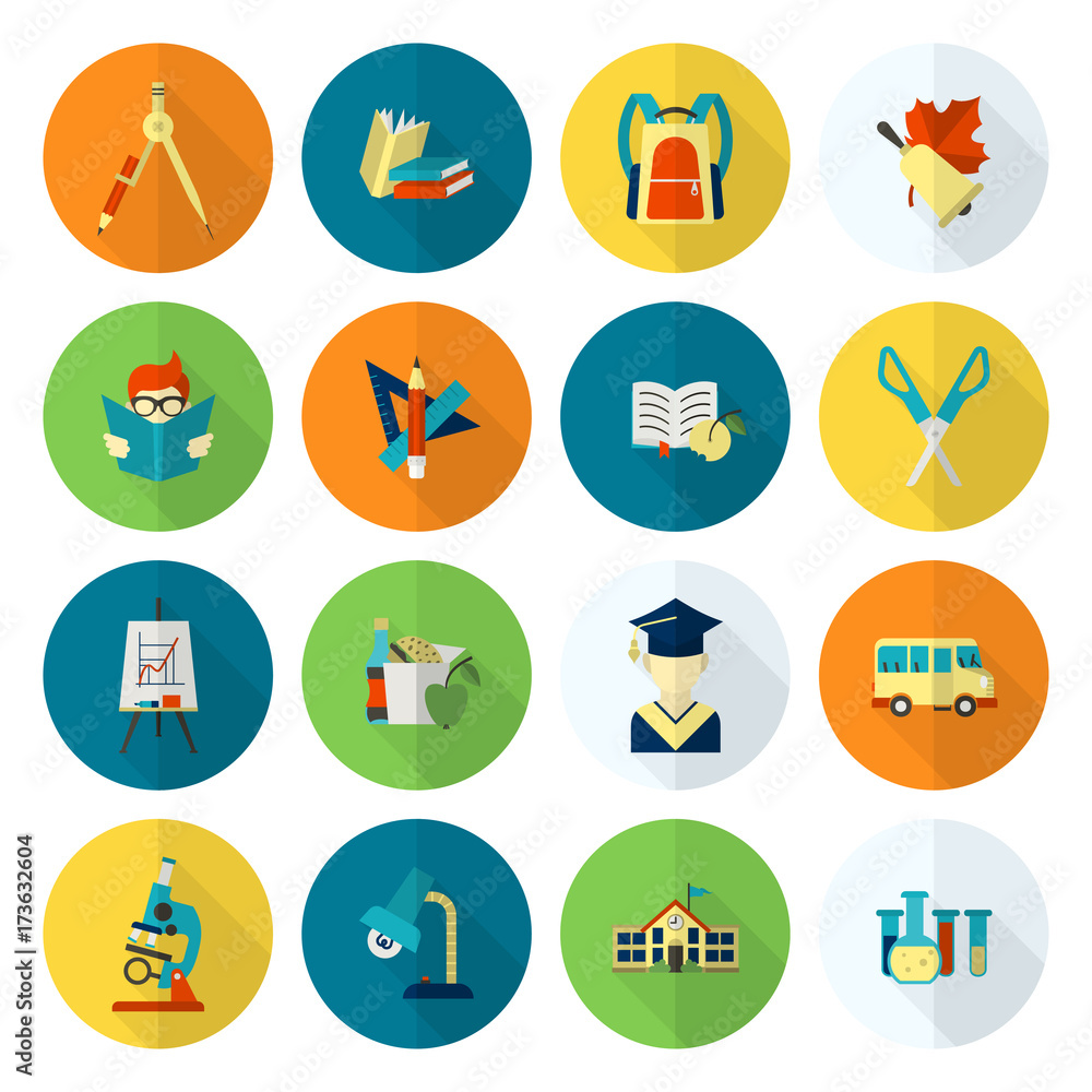 School and Education Icons School and Education Icons