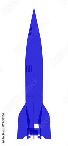 Blue Guided Missile