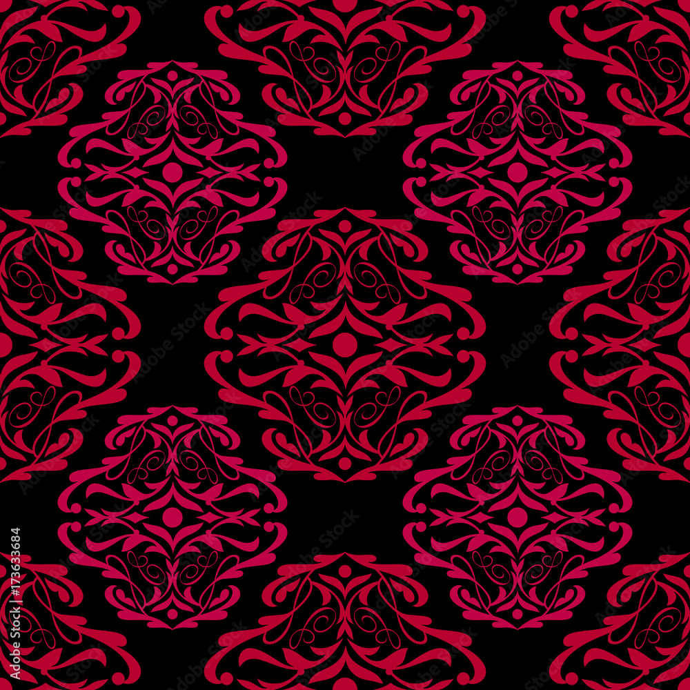Vector Damask Pattern Design, Creative Trendy Background Vector Damask Pattern Design, Creative Trendy Background
