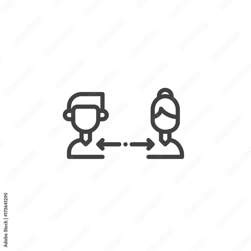 Teamwork line icon, outline vector sign, linear style pictogram isolated on white. Symbol, logo illustration. Editable stroke Teamwork line icon, outline vector sign, linear style pictogram isolated on white. Symbol, logo illustration. Editable stroke