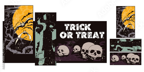 Collage on theme halloween.